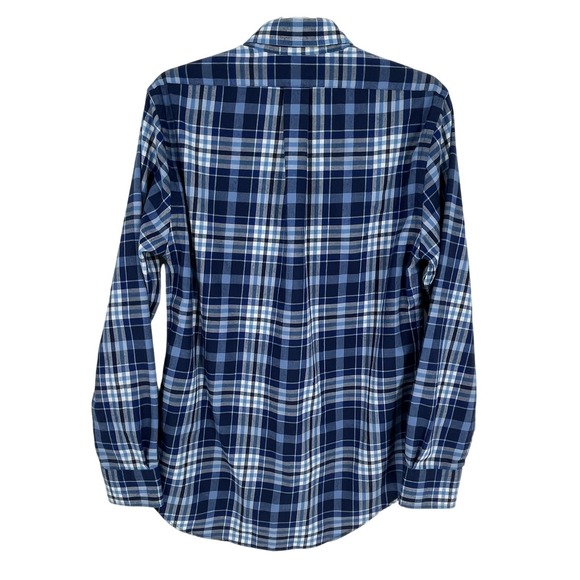 Vineyard Vines Mens Performance Slim Fit Tucker Shirt S Blue Plaid Button Down - Picture 2 of 9